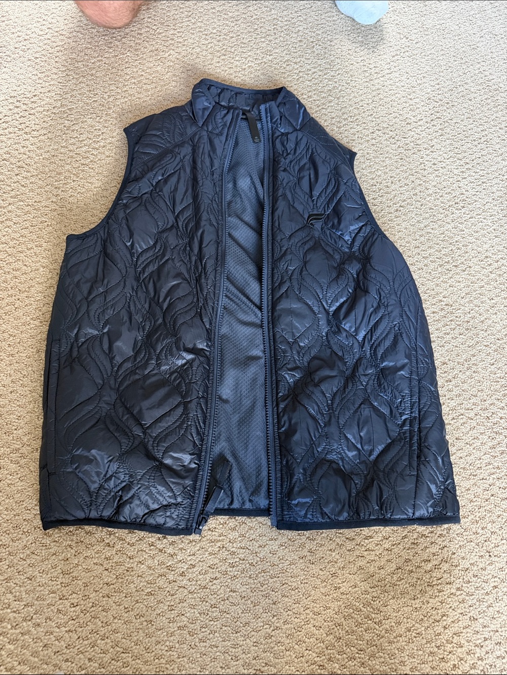 Men's Quilted Navy Fabletics Vest - Lightweight Layering